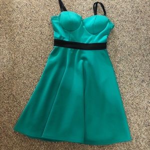 Tiffany blue green cocktail dress